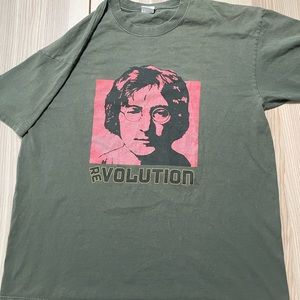 Vintage John Lennon Revolution Peace Sign‎ Shirt